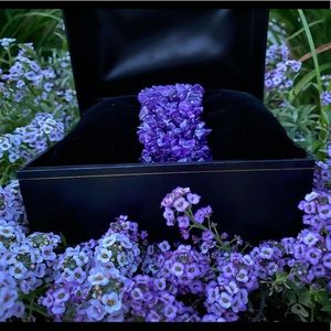 Purple stone bracelet